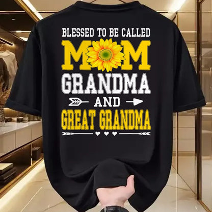 Best Grandma Shirt, Proud Grandma Unisex T-Shirt/Hoodie/Sweatshirt HLT00 - Blessed to be called Mawmaw Shirt Sunflower Lovers Grandma T-Shirt