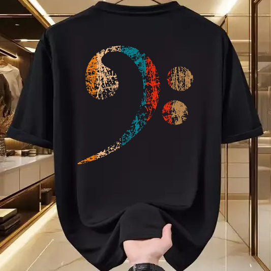 Guitar Lover Shirt, Funny Guitar UnisexT-Shirt/Hoodie/Sweatshirt HLT00 - Vintage Bass Clef for Bass Players, Bassists Bands Orchestra T-Shirt Small