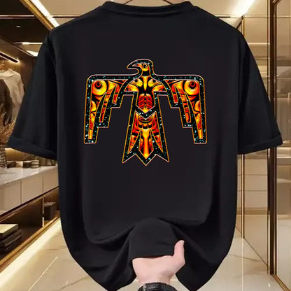 Native American T-Shirts, Vintage Native American Unisex T-Shirt/Hoodie/Sweatshirt HLT00 - Thunderbird Native American Symbol Power Eagle Falcon