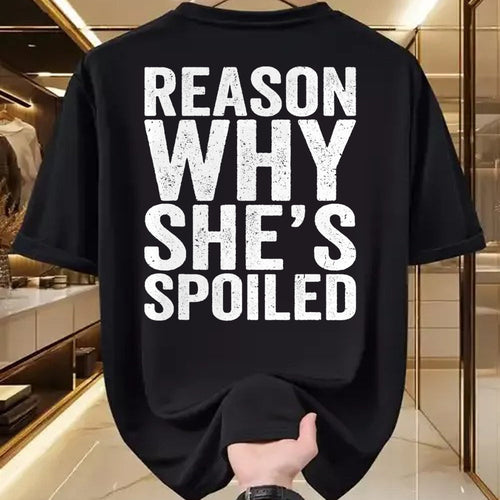 Best Wife Shirt, Wife and Husband Unisex T-Shirt/Hoodie/Sweatshirt HLT00 - Gift for wife T shirt, spoiled wife   Spoiled Reason Why She's Spoiled Funny Matching Couples T-Shir