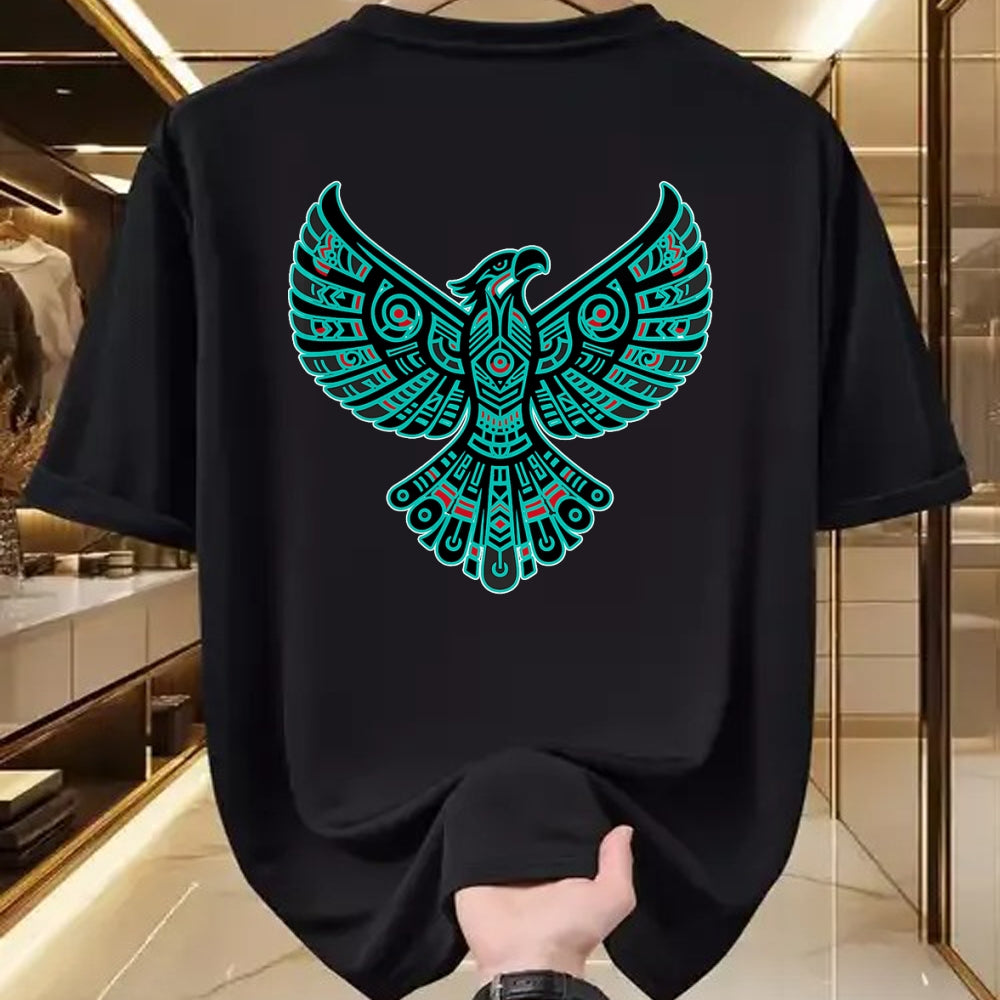 Native American T-Shirts, Vintage Native American Unisex T-Shirt/Hoodie/Sweatshirt HLT00 - Thunderbird Native American Tribal Art (1)