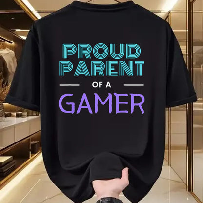 Gift for Dad Shirt, Funny Dad Unisex T-Shirt/Hoodie/Sweatshirt HLT00 – Proud Parent Of A Gamer - Fathers Day Mothers Day Gamer Kid T-Shirt