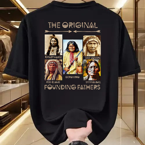Native American T-Shirts, Vintage Native American Unisex T-Shirt/Hoodie/Sweatshirt HLT00 - The Original Founding Fathers Native American (1)
