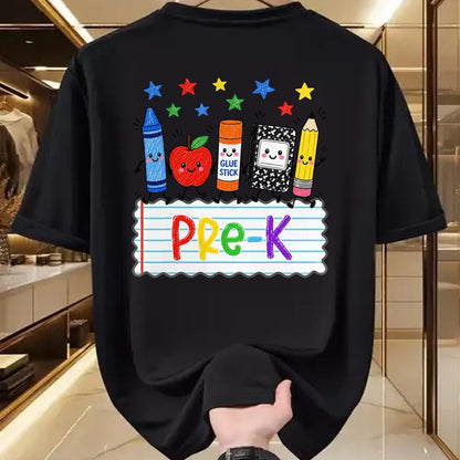 Best Student Shirt, Funny Back To School UnisexT-Shirt/Hoodie/Sweatshirt HLT00 - Cute Apple Pencil Book Back to School Pre-K Boy Girl T-Shirt