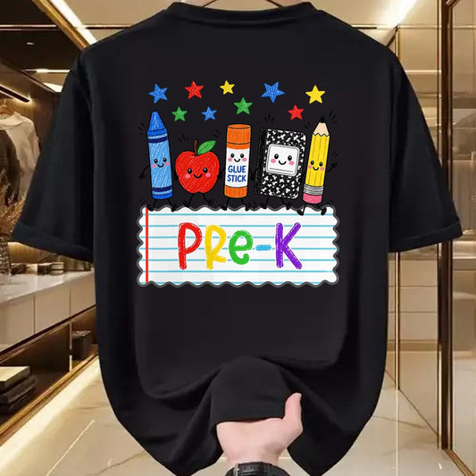 Best Student Shirt, Funny Back To School UnisexT-Shirt/Hoodie/Sweatshirt HLT00 - Cute Apple Pencil Book Back to School Pre-K Boy Girl T-Shirt