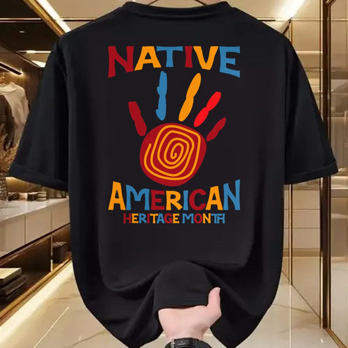 Native American T-Shirts, Vintage Native American Unisex T-Shirt/Hoodie/Sweatshirt HLT00 - Native American Heritage Month Hand Indigenous Native Pride