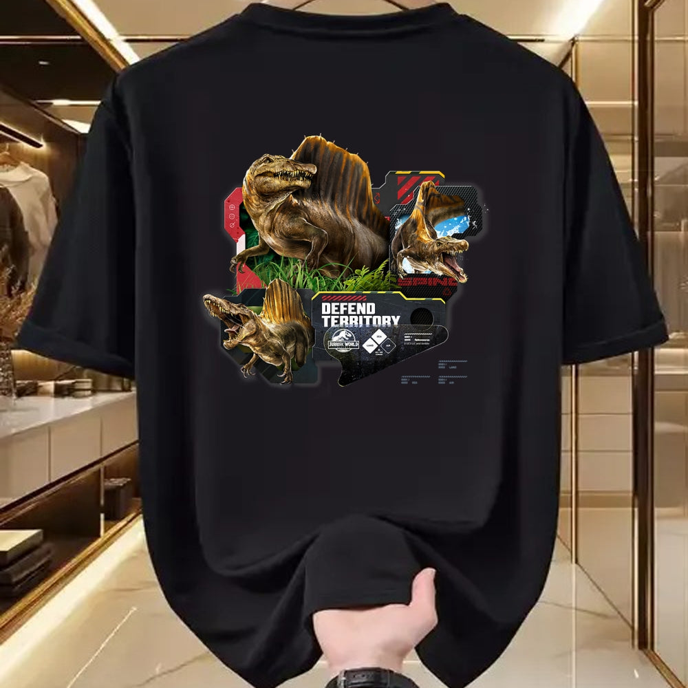 Best Dinosaur Lover Shirt, Funny Dinosaur UnisexT-Shirt/Hoodie/Sweatshirt HLT00 - Jurassic World Rebirth Spinosaurus Defend Territory T-Shirt