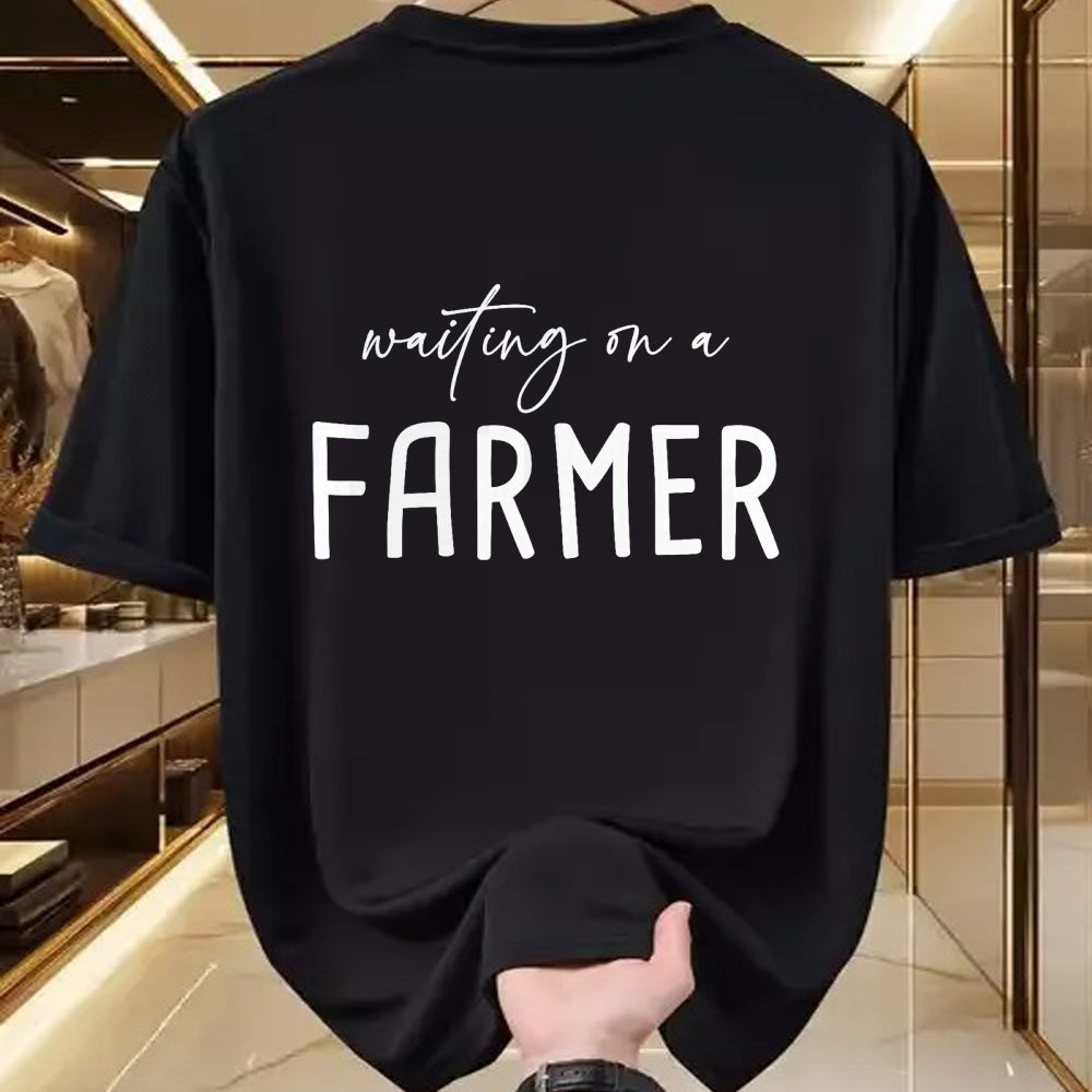 Best Farmer Life Shirt, Funny Farmer UnisexT-Shirt/Hoodie/Sweatshirt HLT00 - Waiting On A Farmer, Funny Farmer Wife T-Shirt