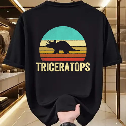 Best Dinosaur Lover Shirt, Funny Dinosaur UnisexT-Shirt/Hoodie/Sweatshirt HLT00 - Vintage Triceratops Shirt Sunset Dinosaur T-Shirt