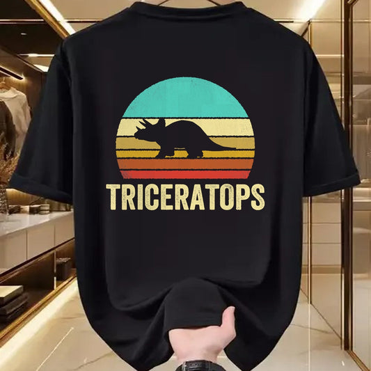 Best Dinosaur Lover Shirt, Funny Dinosaur UnisexT-Shirt/Hoodie/Sweatshirt HLT00 - Vintage Triceratops Shirt Sunset Dinosaur T-Shirt