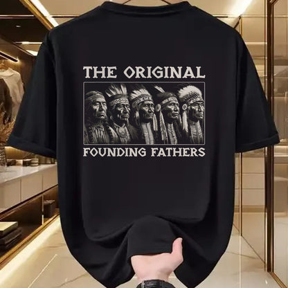 Native American T-Shirts, Vintage Native American Unisex T-Shirt/Hoodie/Sweatshirt HLT00 - The Original Founding Fathers Vintage Native American Indian
