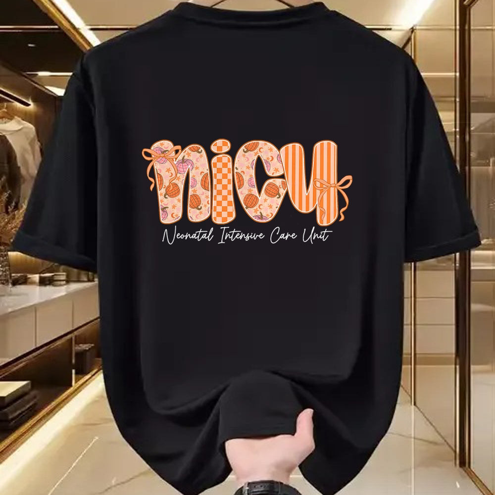 Best Thanksgiving Family Shirt , Funny Thanksgiving UnisexT-Shirt/Hoodie/Sweatshirt HLT00 - Nicu Nurse Cutest Pumpkin Fall Thanksgiving Nursing T-Shirt