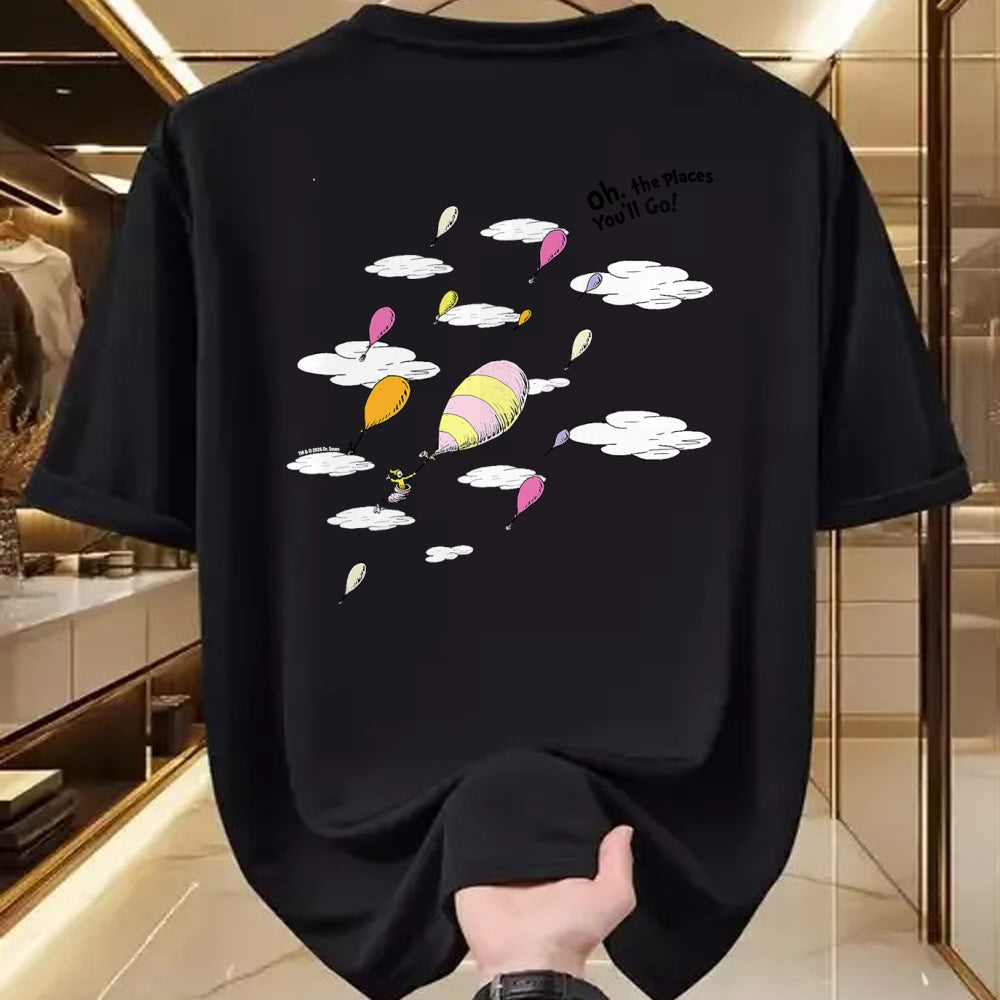 Best Doctor Shirt, Funny Doctor UnisexT-Shirt/Hoodie/Sweatshirt HLT00 - Dr. Seuss Oh the Places You_ll Go, Hot Air Balloons T-Shirt