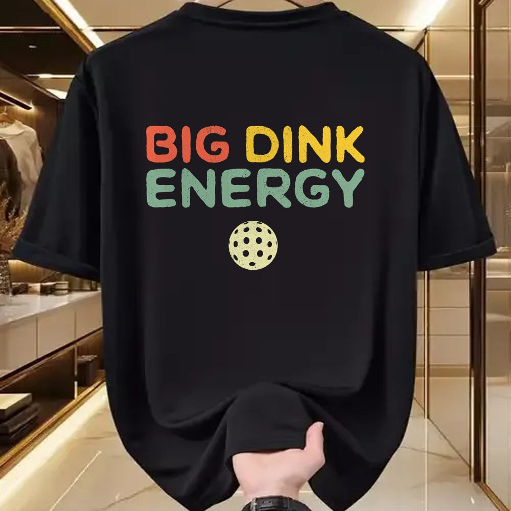 Funny Pickleball Shirt, Pickleball Lover Unisex T-Shirt/Hoodie/Sweatshirt HLT00 - Big Dink Energy Pickleball Funny Pickle Ball Lover Men Retro T-Shirt