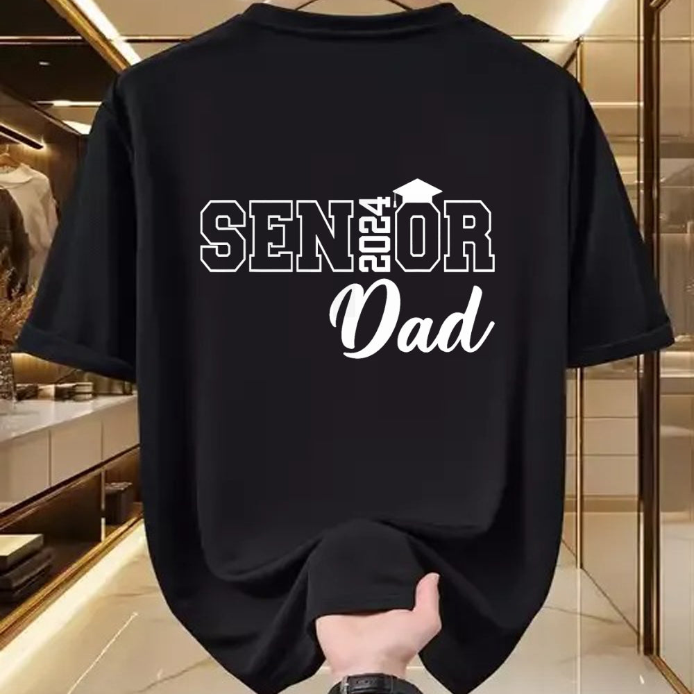 Gift for Dad Shirt, Funny Dad Unisex T-Shirt/Hoodie/Sweatshirt HLT00 – Proud Senior Dad 2024 Senior 2024 Dad Class Of 2024 Father T-Shirt