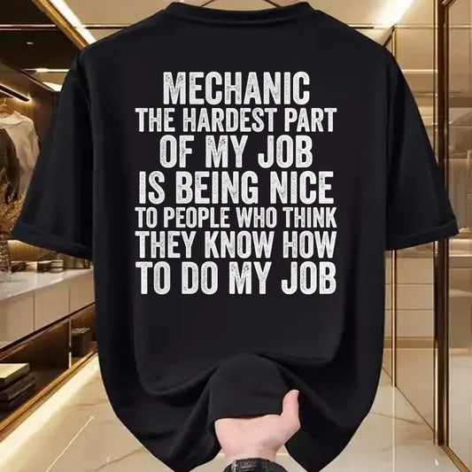 Best Mechanic Life Shirt, Funny Mechanic UnisexT-Shirt/Hoodie/Sweatshirt HLT00 - Hardest Part of My Job is Being Nice Funny Mechanic T-Shirt