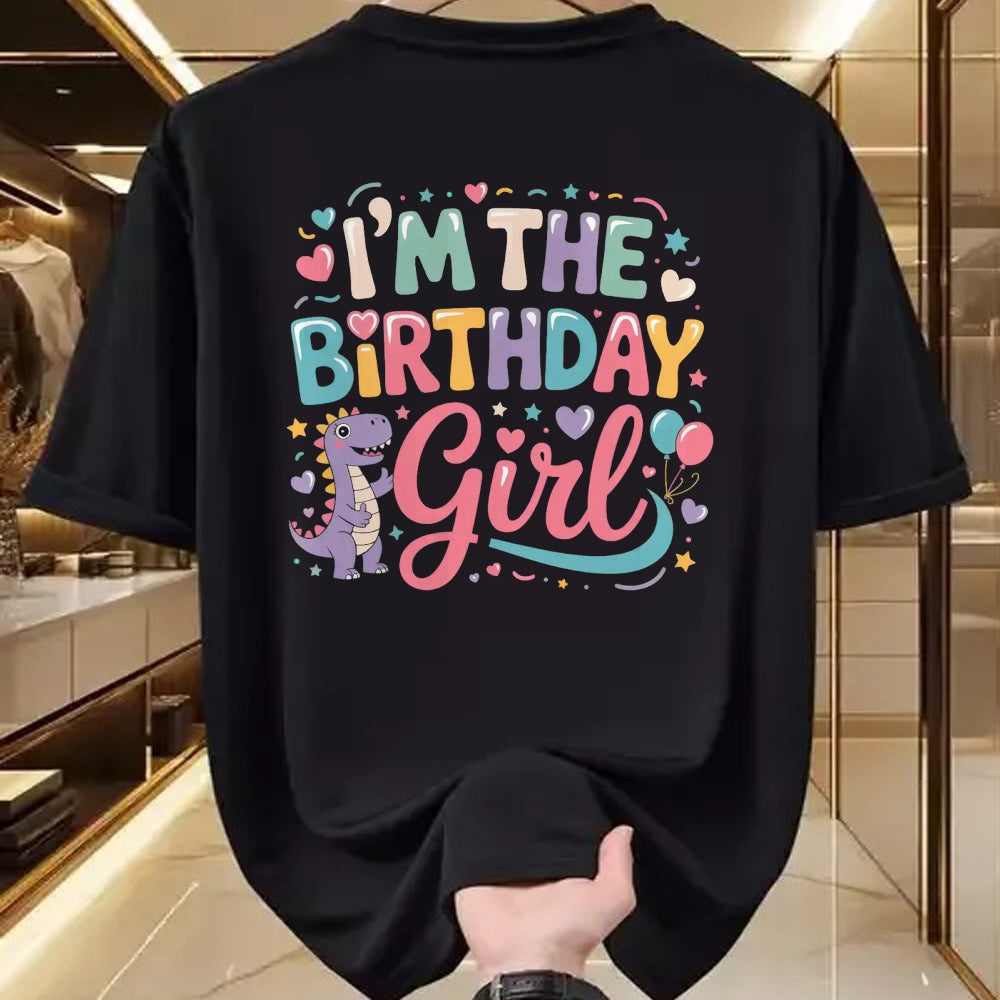 Best Dinosaur Lover Shirt, Funny Dinosaur UnisexT-Shirt/Hoodie/Sweatshirt HLT00 - I_m The Birthday Girl Dinosaur T-Rex Party Family Matching T-Shirt