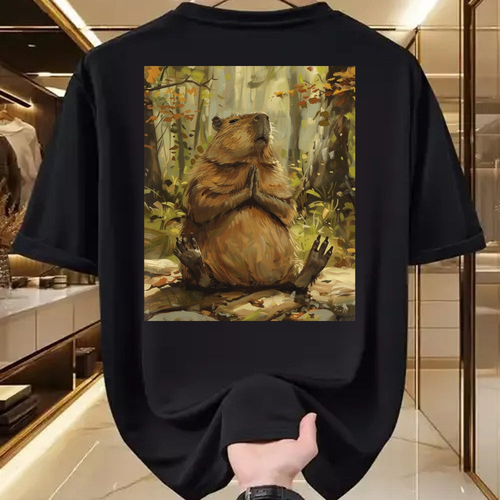 Cute Capybara Shirt, Funny Capybara Unisex T-Shirt/Hoodie/Sweatshirt HLT00 - Funny Graphic Capybara Long Sleeve T-Shirt