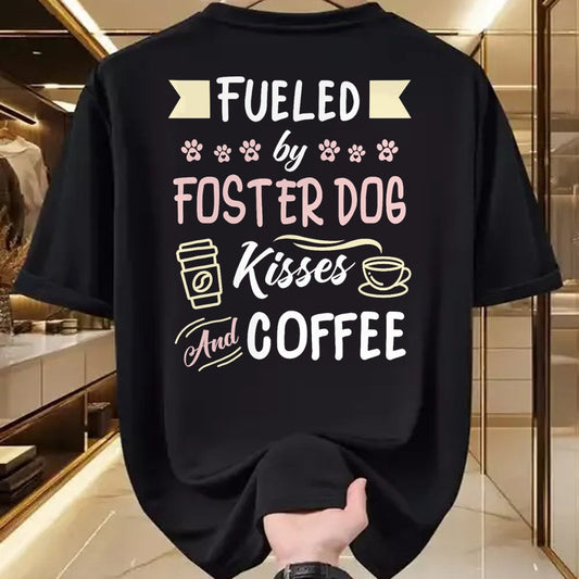 Dog Love Shirt, Dog Lover Gift T-Shirt/Hoodie/Sweatshirt HLT00 - Foster Dog Mom Coffee Lover T-Shirt
