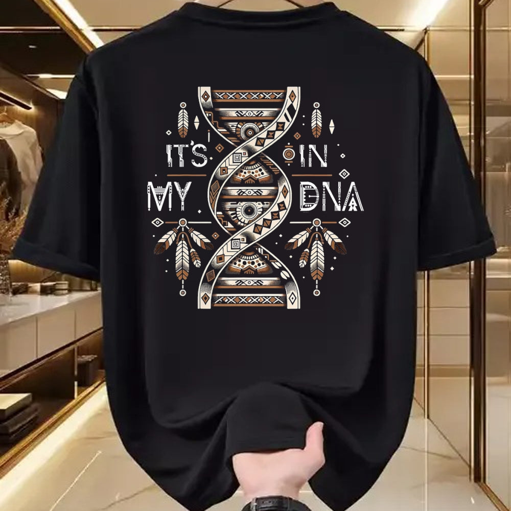 Native American T-Shirts, Vintage Native American Unisex T-Shirt/Hoodie/Sweatshirt HLT00 - It_s In My DNA Native Heritage Month Proud Native American