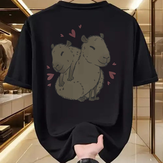 Cute Capybara Shirt, Funny Capybara Unisex T-Shirt/Hoodie/Sweatshirt HLT00 - Cute Capybara Long Sleeve T-Shirt
