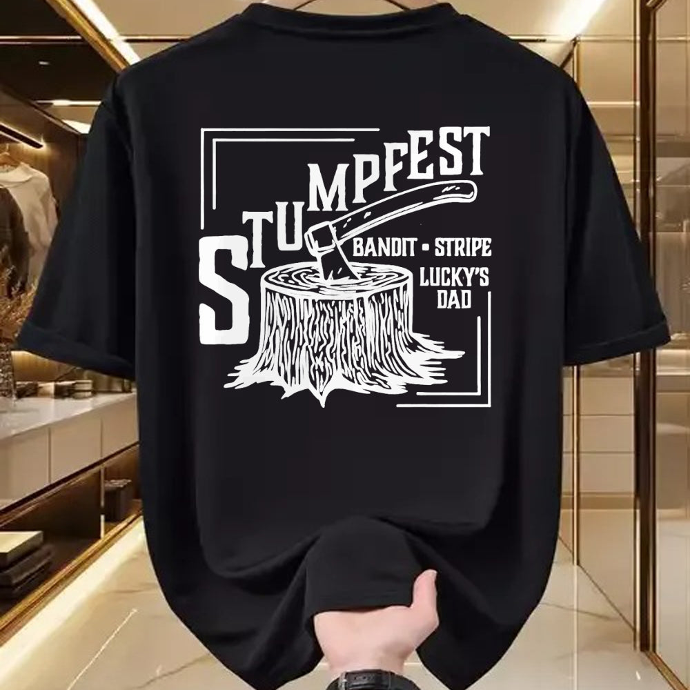 Gift for Dad Shirt, Funny Dad Unisex T-Shirt/Hoodie/Sweatshirt HLT00 – Funny Stumpfest Bandit stripe and lucky_s dad T-Shirt