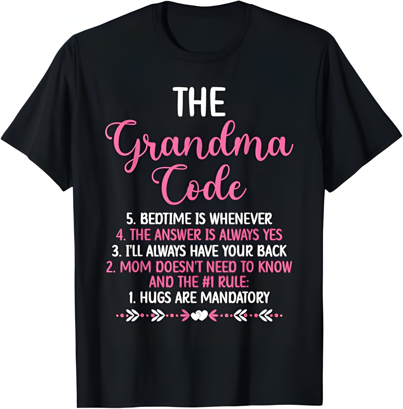 THE GRANDMA CODE T SHIRT - From grandma NINA00
