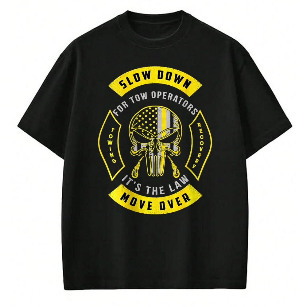 Best Truck Driver Life Shirt, Funny Trucker UnisexT-Shirt/Hoodie/Sweatshirt HLT00 - Tow Lives Matter Thin Yellow Line Tow Truck Driver Shirt T-Shirt