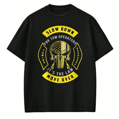 Best Truck Driver Life Shirt, Funny Trucker UnisexT-Shirt/Hoodie/Sweatshirt HLT00 - Tow Lives Matter Thin Yellow Line Tow Truck Driver Shirt T-Shirt