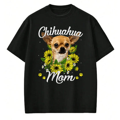 Dog Love Shirt, Dog Lover Gift T-Shirt/Hoodie/Sweatshirt HLT00 - Dog Mom Sunflower Gift Love Dogs and Flowers T-Shirt