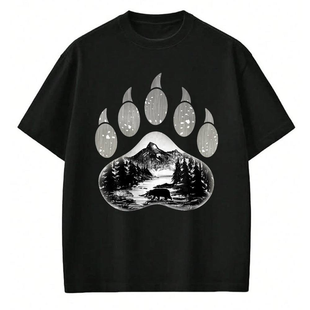 Native American T-Shirts, Vintage Native American Unisex T-Shirt/Hoodie/Sweatshirt HLT00 - Native American Indian Bear Claws Funny Mountain Animal Gift