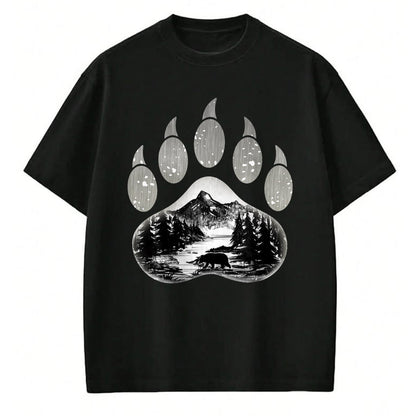 Native American T-Shirts, Vintage Native American Unisex T-Shirt/Hoodie/Sweatshirt HLT00 - Native American Indian Bear Claws Funny Mountain Animal Gift