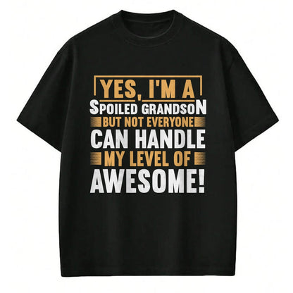 Best Grandma Shirt, Proud Grandma Unisex T-Shirt/Hoodie/Sweatshirt HLT00 - Grandparents Grandma Spoiled Grandson T-Shirt (1)