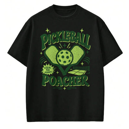 Funny Pickleball Shirt, Pickleball Lover Unisex T-Shirt/Hoodie/Sweatshirt HLT00 - Pickleball Poacher Premium Tri-Blend T-Shirt