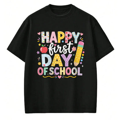 Best Student Shirt, Funny Back To School UnisexT-Shirt/Hoodie/Sweatshirt HLT00 - Happy First Day of School Teacher Student Back to School T-Shirt, Men, Black, 3X-Large