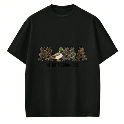 Gift for Mom Shirt, Funny Mom Unisex T-Shirt/Hoodie/Sweatshirt HLT00 - Mama Of The Birthday Boy One Lucky Duck 1st Birthday party T-Shirt