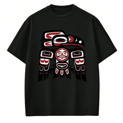Native American T-Shirts, Vintage Native American Unisex T-Shirt/Hoodie/Sweatshirt HLT00 - Haida Tlingit Raven Totem Native American Indigenous Pride