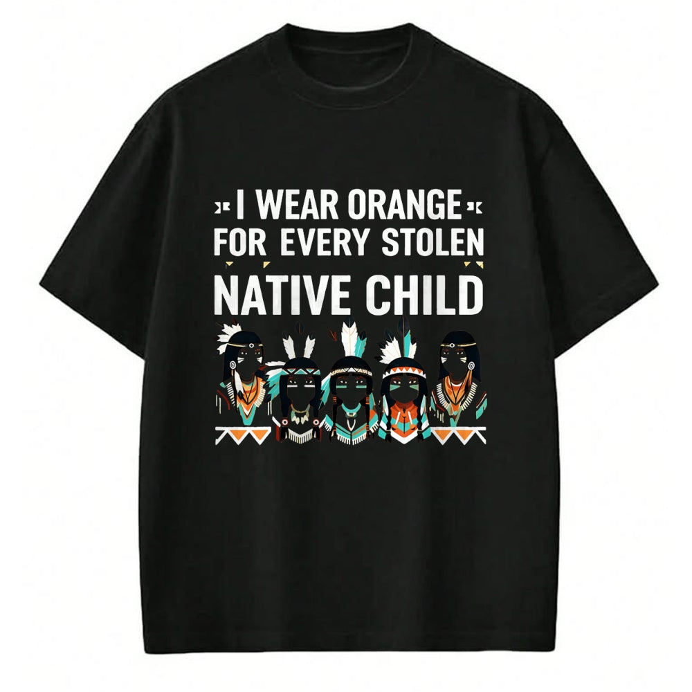 Native American T-Shirts, Vintage Native American Unisex T-Shirt/Hoodie/Sweatshirt HLT00 - I Wear Orange For Every American Native Child Indian Pride (2)