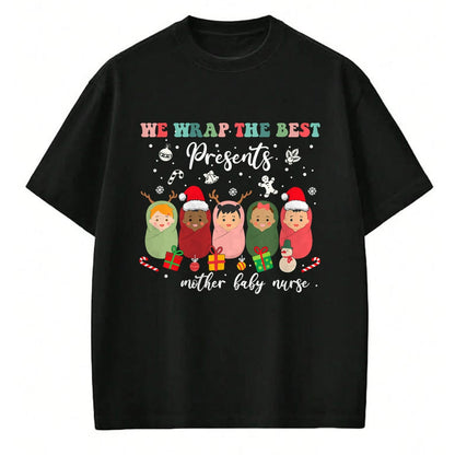 Funny Nurse Shirt, Nurse Unisex T-Shirt/Hoodie/Sweatshirt HLT00 - Mother Baby Nurse Christmas Mom Baby Nursing Groovy T-Shirt (2) (Copy)