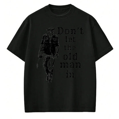 Guitar Lover Shirt, Funny Guitar UnisexT-Shirt/Hoodie/Sweatshirt HLT00 - Don_t let the Old man in Vintage Man Walking with a Guitar T-Shirt