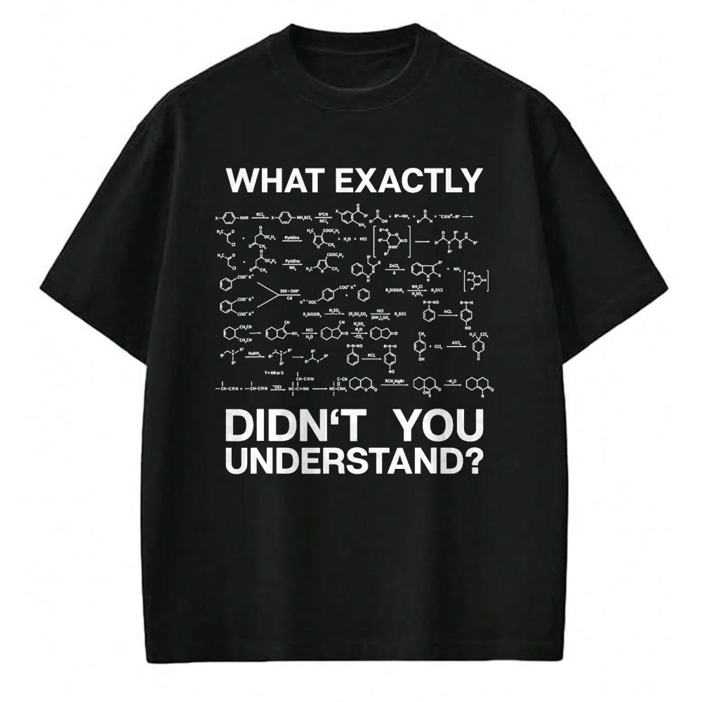 Best Teacher Shirt, Funny Teacher UnisexT-Shirt/Hoodie/Sweatshirt HLT00 - Chemist Science What Exactly Didn't You Understand Chemistry T-Shirt Small