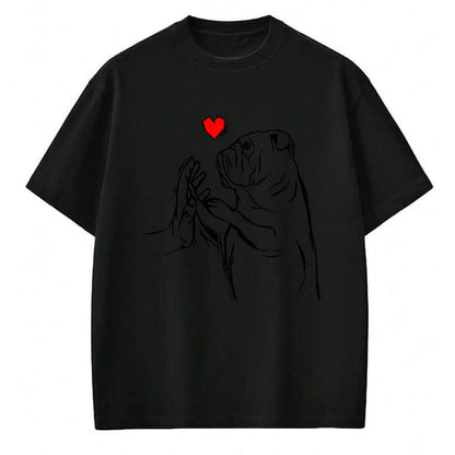 Dog Love Shirt, Dog Lover Gift T-Shirt/Hoodie/Sweatshirt HLT00 - English Bulldog Love Cute Bully Dog Mom Funny Girls Gift T-Shirt