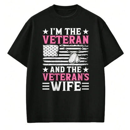 Proud Veteran Shirt, Funny Veteran UnisexT-Shirt/Hoodie/Sweatshirt HLT00 - Female Veteran and Veteran_s Wife Women Veteran Mom Grandma T-Shirt