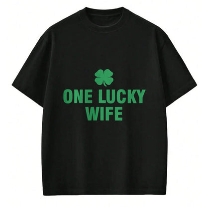 Best Wife Shirt, Wife and Husband Unisex T-Shirt/Hoodie/Sweatshirt HLT00 - Gift for wife T shirt, lucky wife   One Lucky Wife Long Sleeve T-Shirt