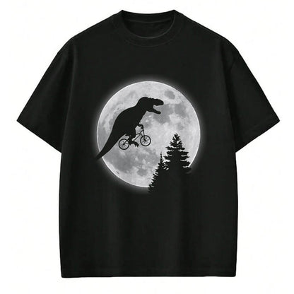 Best Dinosaur Lover Shirt, Funny Dinosaur UnisexT-Shirt/Hoodie/Sweatshirt HLT00 - T-rex Bike Moon  Dinosaur Moon Bike T-Shirt