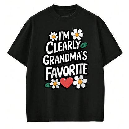 Best Grandma Shirt, Proud Grandma Unisex T-Shirt/Hoodie/Sweatshirt HLT00 - I'm Clearly Grandma's Favorite, Granddaughter Grandma T-Shirt (2)