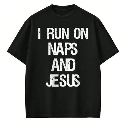 Christian Tee, Christian Faith Unisex T-Shirt/Hoodie/Sweatshirt HLT00 - Funny Run On Nap & Jesus Christ Sayings Christian T-Shirt (1)