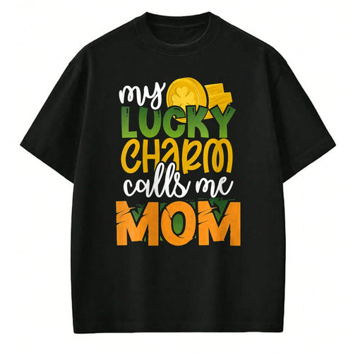 Gift for Mom Shirt, Funny Mom Unisex T-Shirt/Hoodie/Sweatshirt HLT00 - Womens One Lucky Mama Cute Shamrock St. Patricks Day Mom Gift T-Shirt