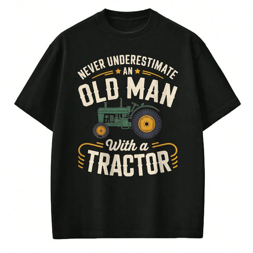 Best Farmer Life Shirt, Funny Farmer UnisexT-Shirt/Hoodie/Sweatshirt HLT00 - Never Underestimate an Old Man with a Tractor – Farming dad T-Shirt