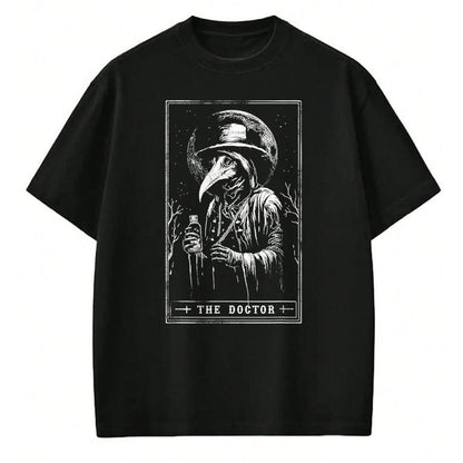 Best Doctor Shirt, Funny Doctor UnisexT-Shirt/Hoodie/Sweatshirt HLT00 - Plague Doctor Tarot Card Shirt Horror Death Occult Satanic T-Shirt